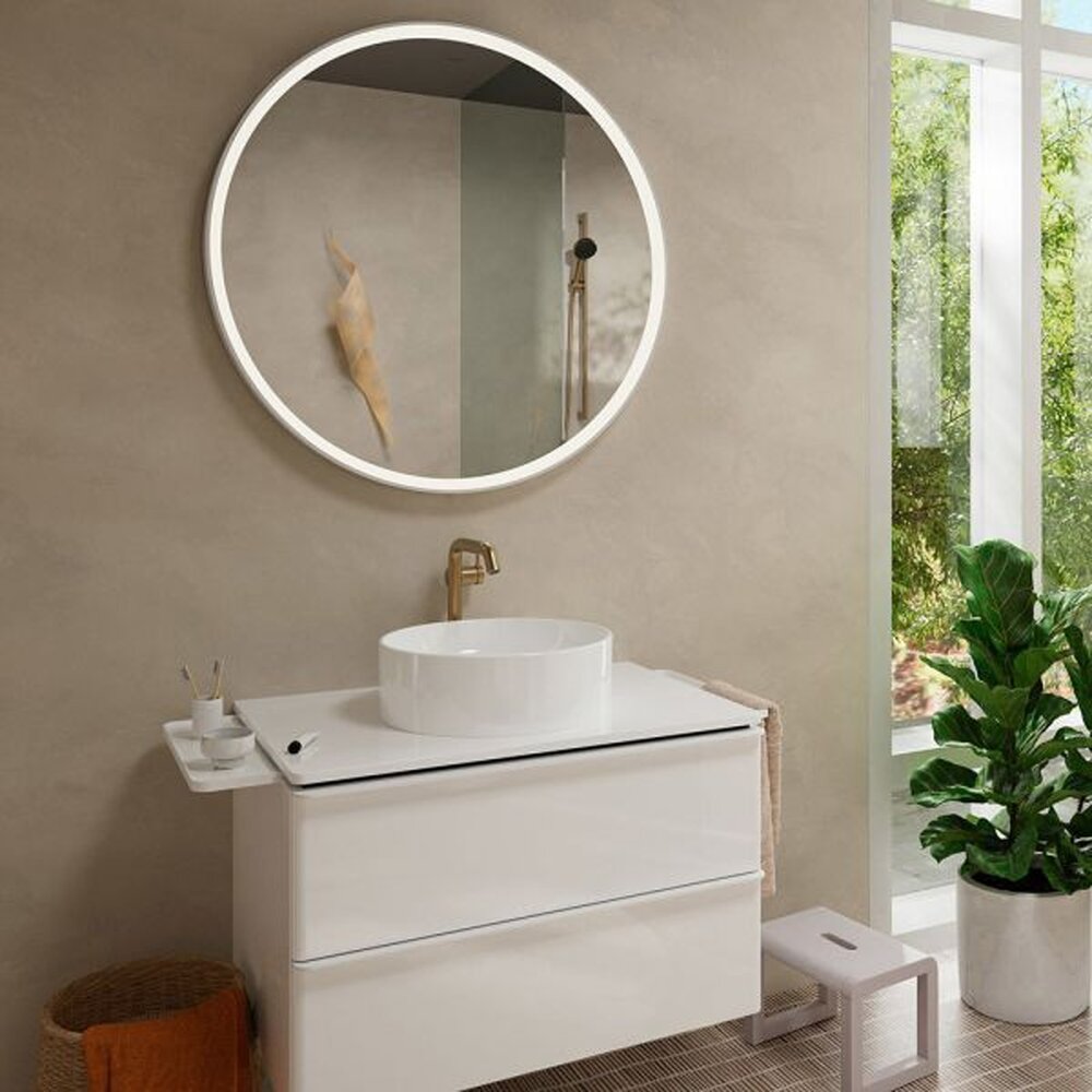 Мивка за плот Hansgrohe Xuniva S кръгла 40 cm бяла лъскава