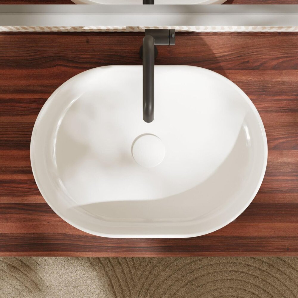 Мивка за плот Hansgrohe Xuniva U 55x40 cm бял гланц