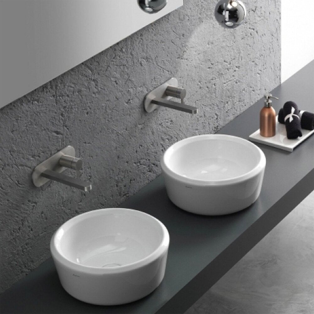 Hatria Pencil White Countertop Sink 40 cm