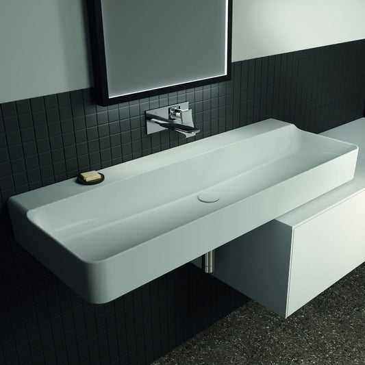 Ideal Standard Atelier Conca 120 cm Wall-Mounted Sink in Glossy White