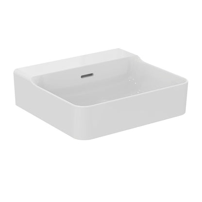 Ideal Standard Atelier Conca Wall-Mounted Sink 50 cm Glossy White with Overflow