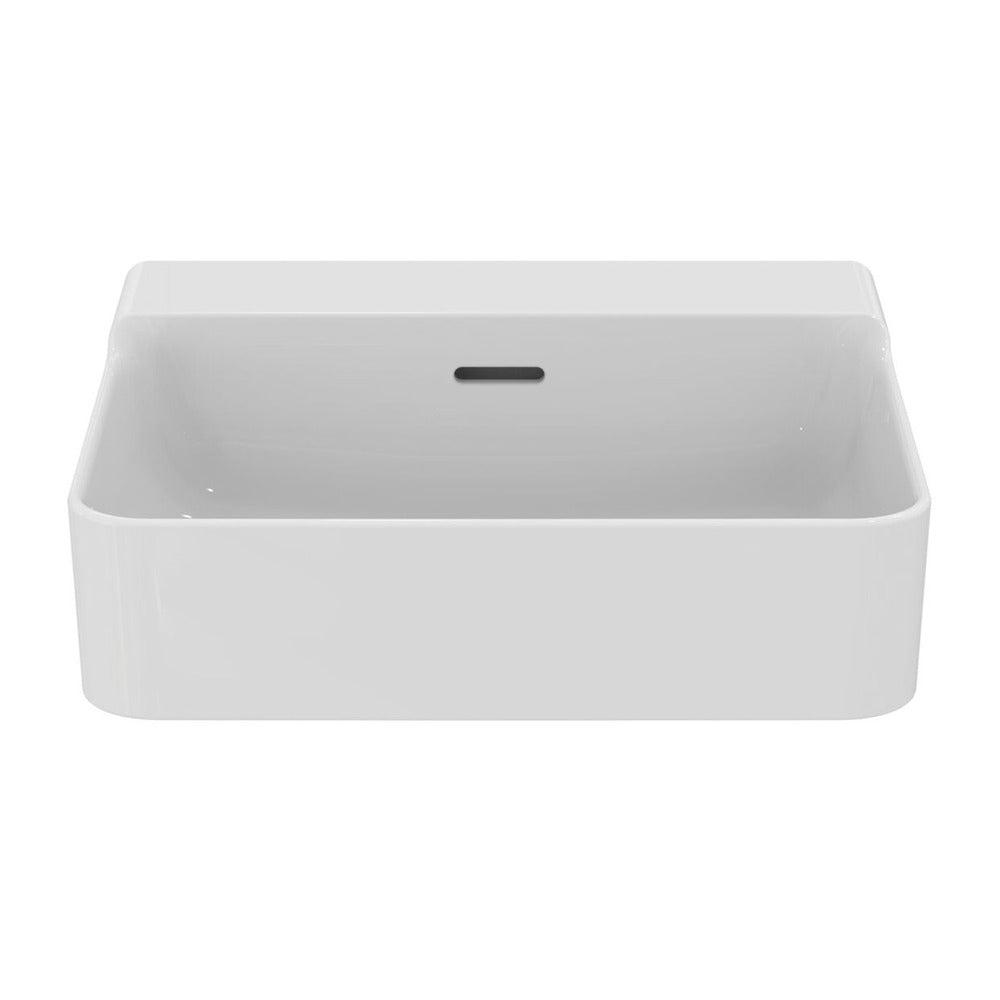 Ideal Standard Atelier Conca Wall-Mounted Sink 50 cm Glossy White with Overflow