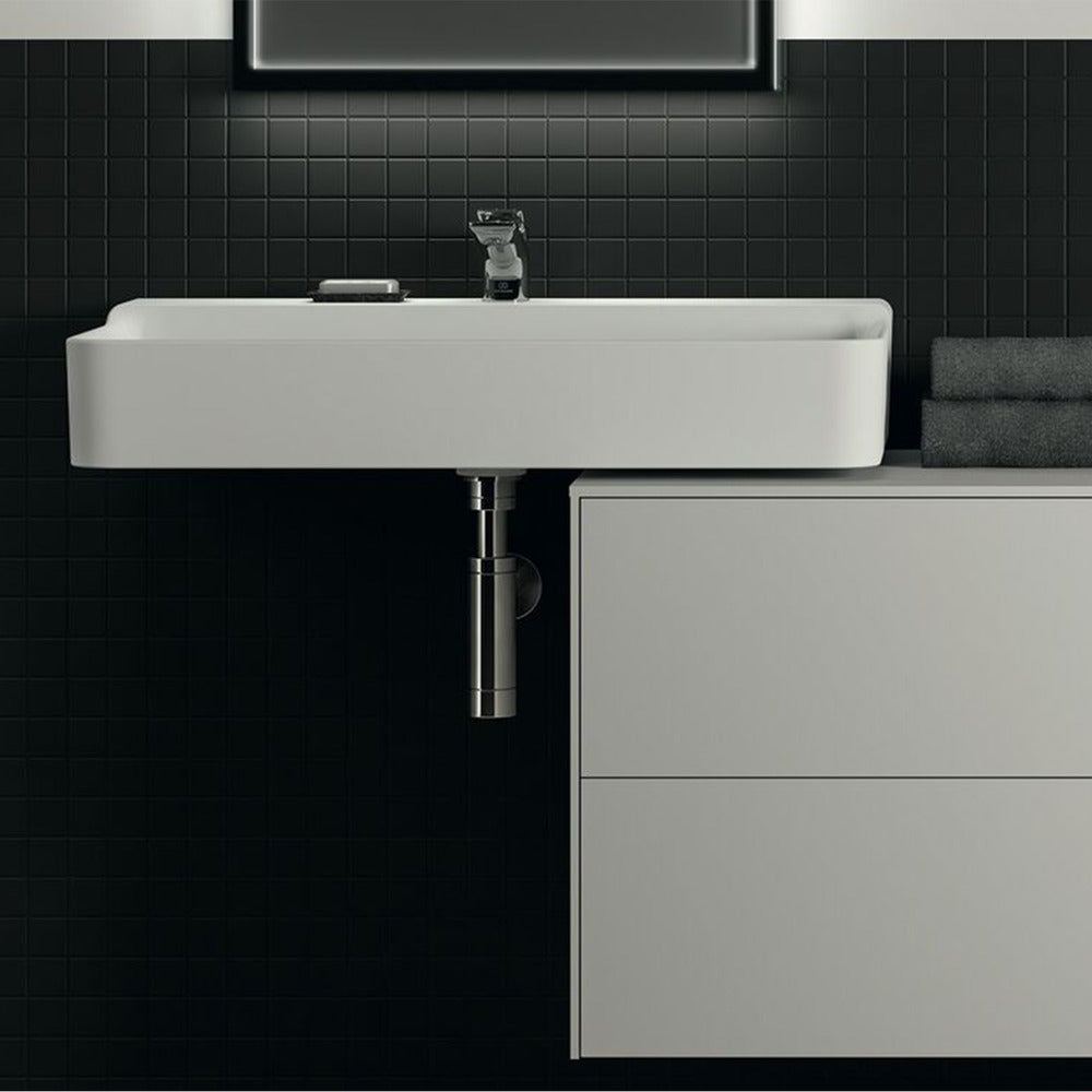 Ideal Standard Atelier Conca Wall-Mounted Sink 50 cm Glossy White with Overflow
