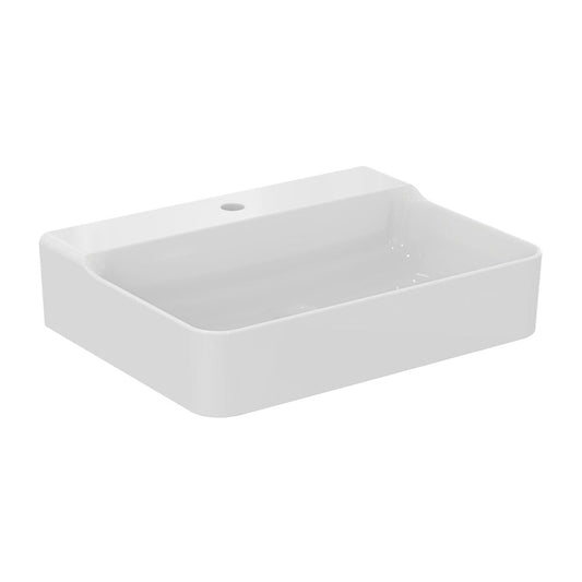 Ideal Standard Atelier Conca Wall-Mounted Sink 60 cm Glossy White with Tap Hole