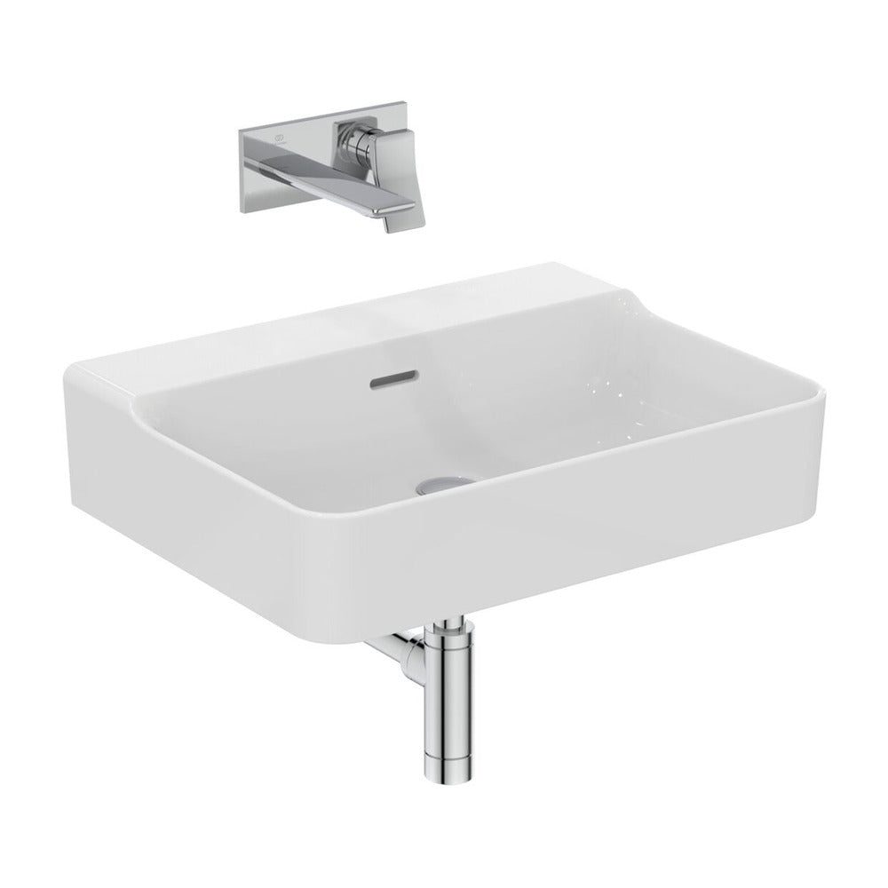 Лавоар за окачване Ideal Standard Atelier Conca 60 см бял лъскав с преливник