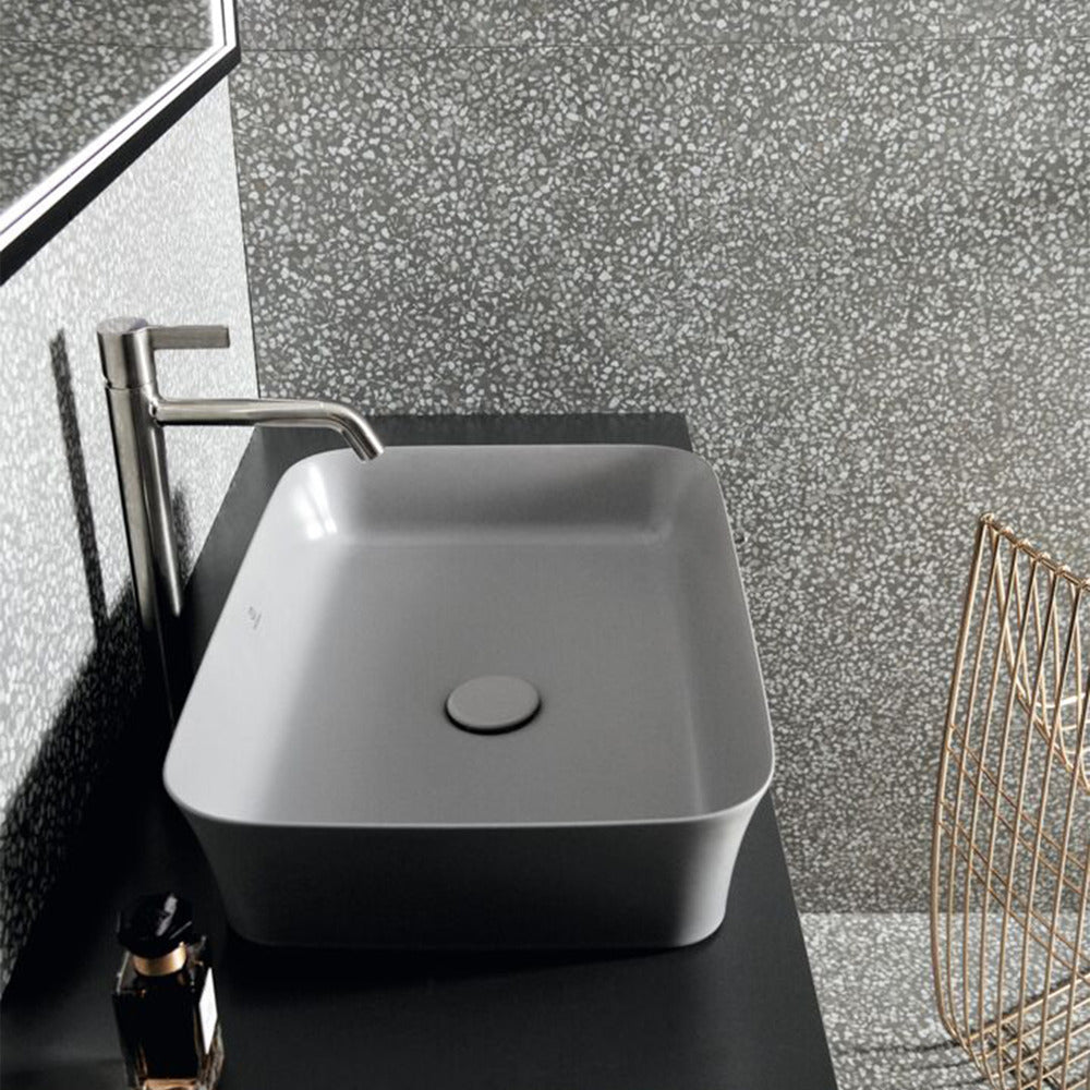 Ideal Standard Atelier Ipalyss Concrete 55 cm Concrete Grey Countertop Basin with Overflow