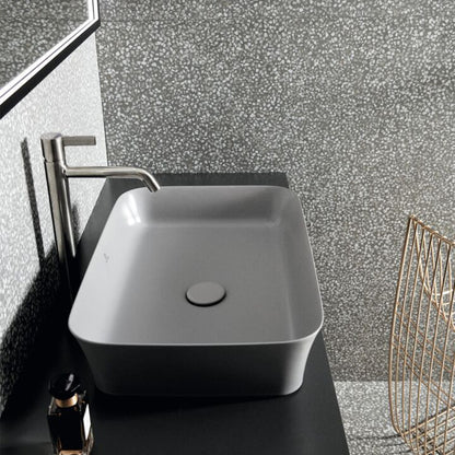 Ideal Standard Atelier Ipalyss Concrete 55 cm Concrete Grey Countertop Basin with Overflow