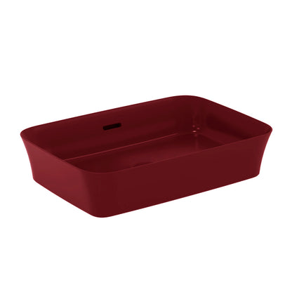 Лавоар за плот Ideal Standard Atelier Ipalyss Pomegranate 55 см червено бордо с преливник