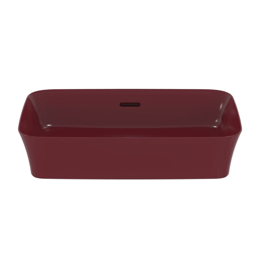 Лавоар за плот Ideal Standard Atelier Ipalyss Pomegranate 55 см червено бордо с преливник
