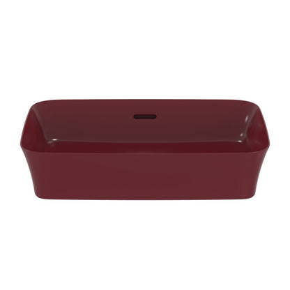 Лавоар за плот Ideal Standard Atelier Ipalyss Pomegranate 55 см червено бордо с преливник