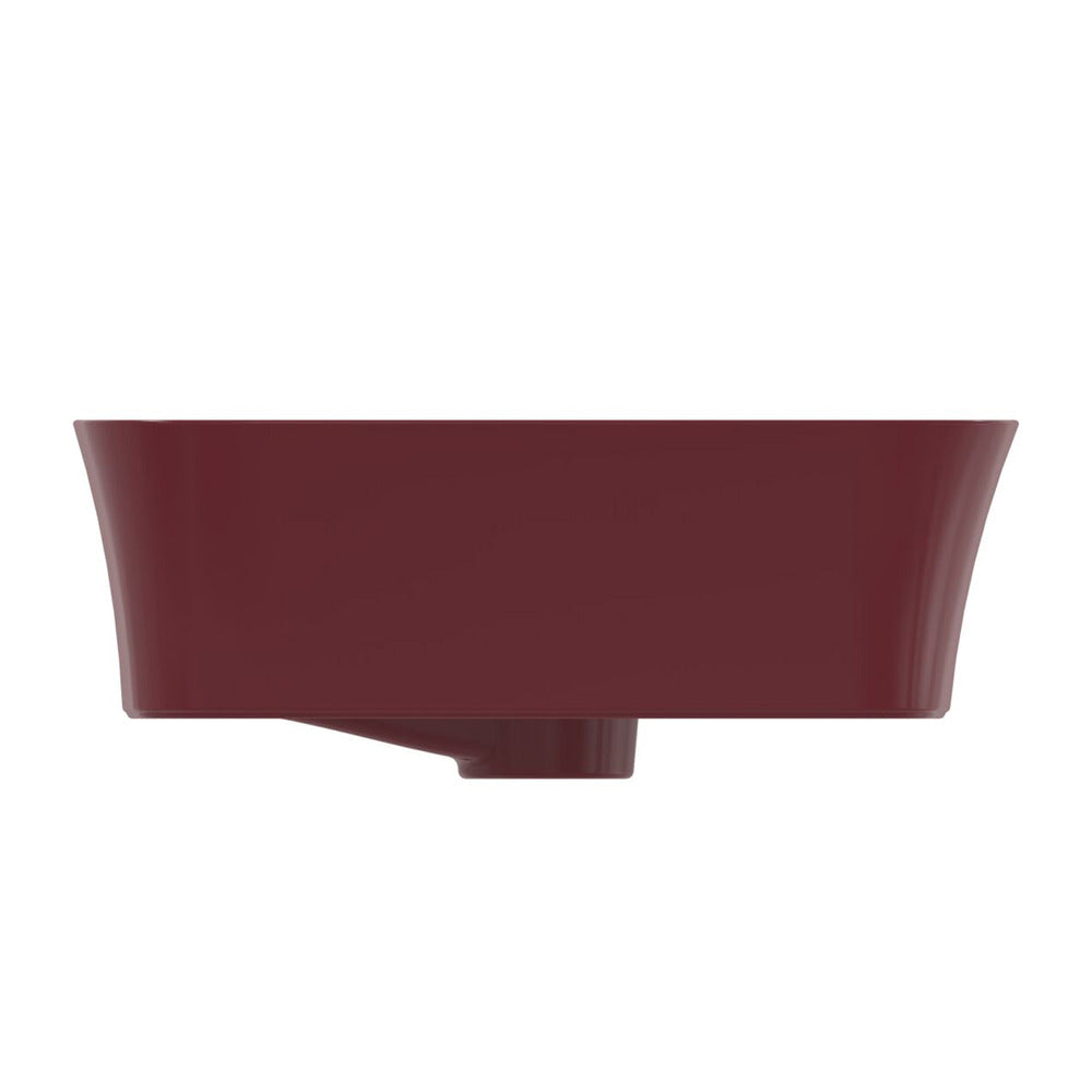Лавоар за плот Ideal Standard Atelier Ipalyss Pomegranate 55 см червено бордо с преливник