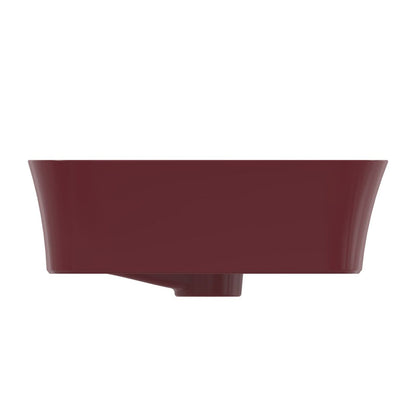 Лавоар за плот Ideal Standard Atelier Ipalyss Pomegranate 55 см червено бордо с преливник