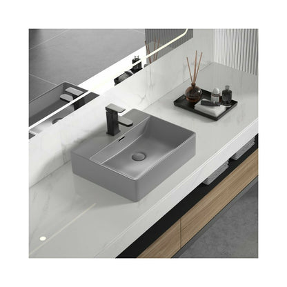 Countertop sink Inter Ceramic Art matte gray 50 cm