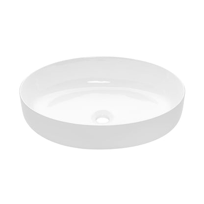 Invena Astri 55 cm White Countertop Sink