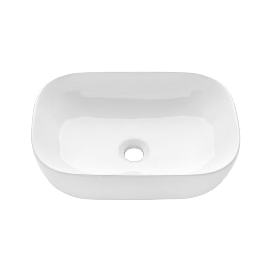 Invena Westa 46 cm White Countertop Sink