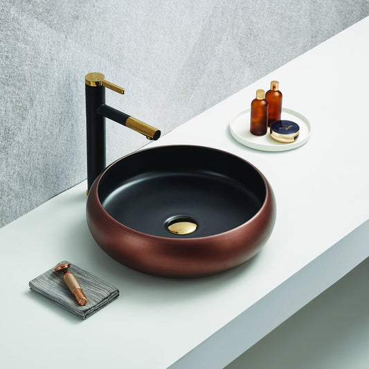 Countertop Sink Black/Copper Rune Narvi 41.5 cm