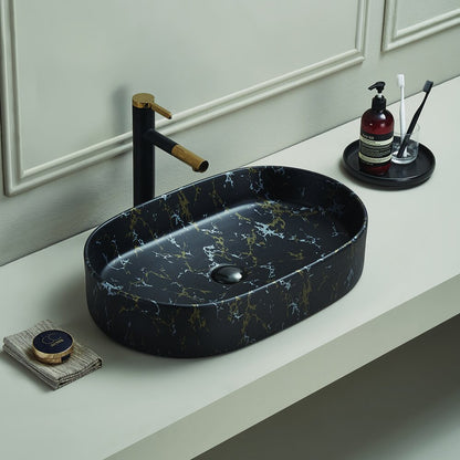 Countertop Sink Black/Grey Rune Vidar 60 cm