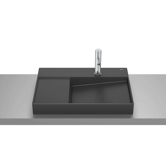 Мивка за плот черна матова Roca Horizon 60x42 см