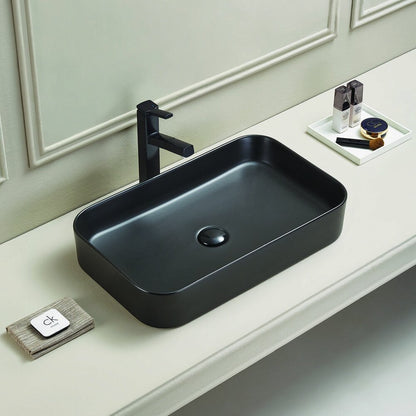 Countertop Sink Matte Black Rune Modi 60 cm