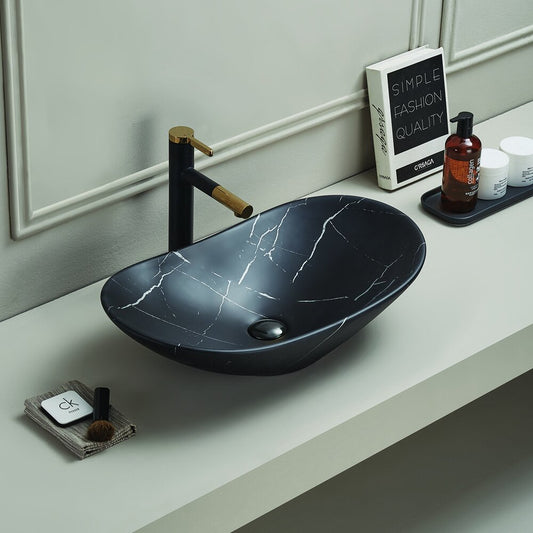 Countertop Sink Black Rune Sigyn 61.5 cm