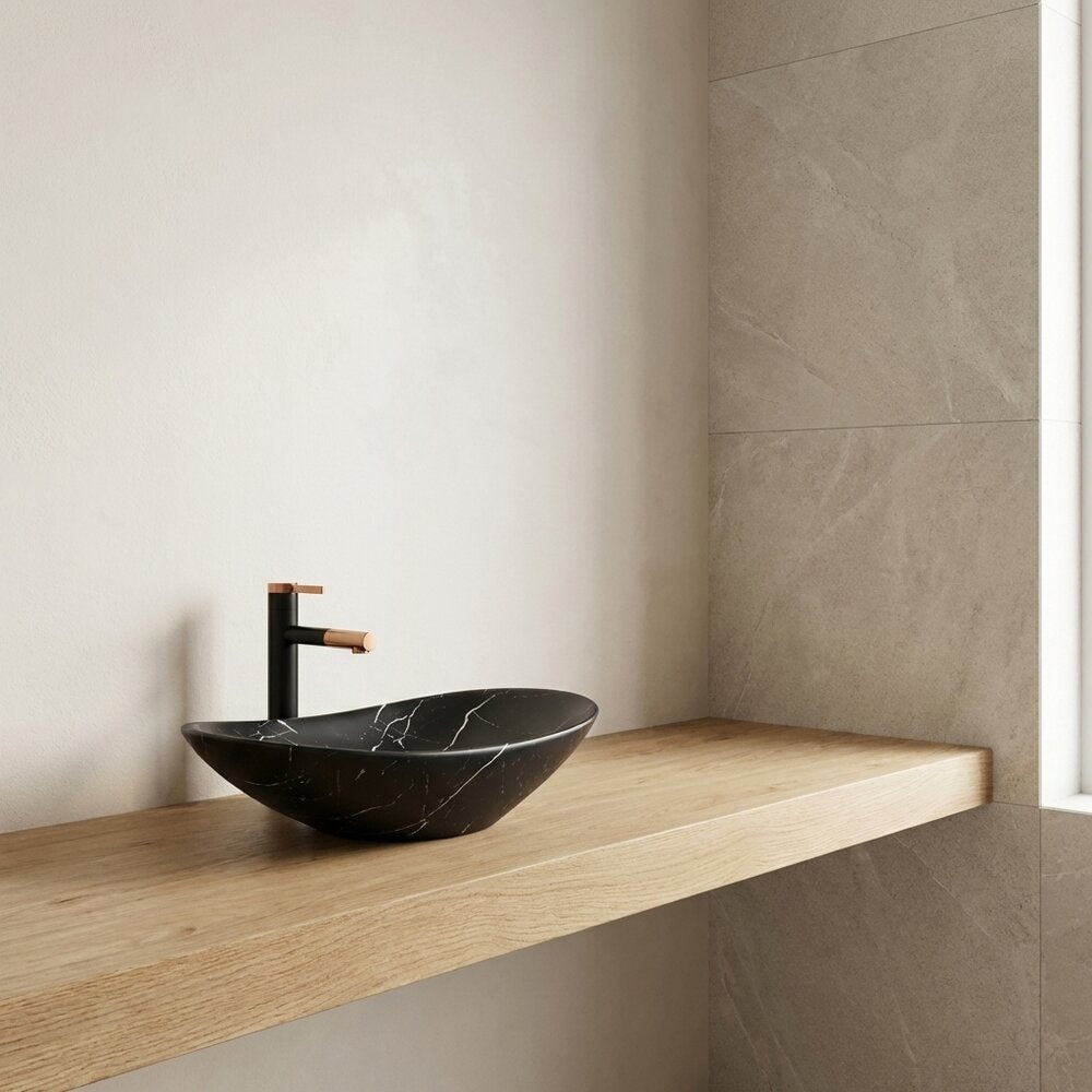 Countertop Sink Black Rune Sigyn 61.5 cm