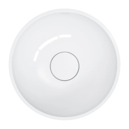 Мивка за плот Omnires Shell M+ с гланцово бяло покритие 35 cm