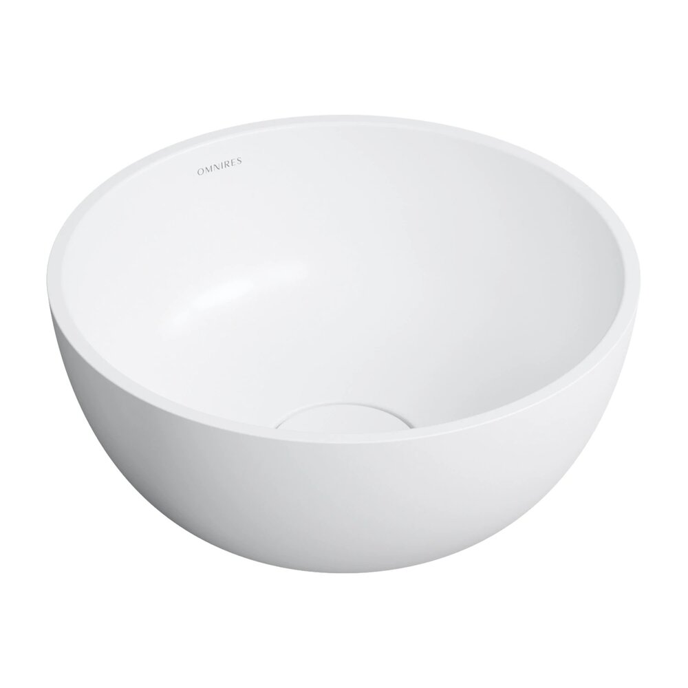 Мивка за плот Omnires Shell M+ матово бяло 35 cm