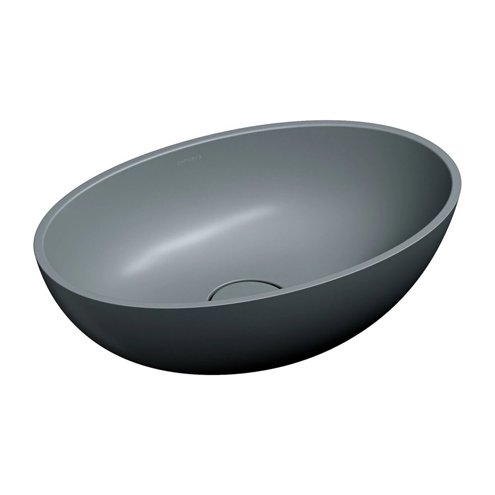 Мивка за плот Omnires Shell M+ матово сив цвят 50 cm