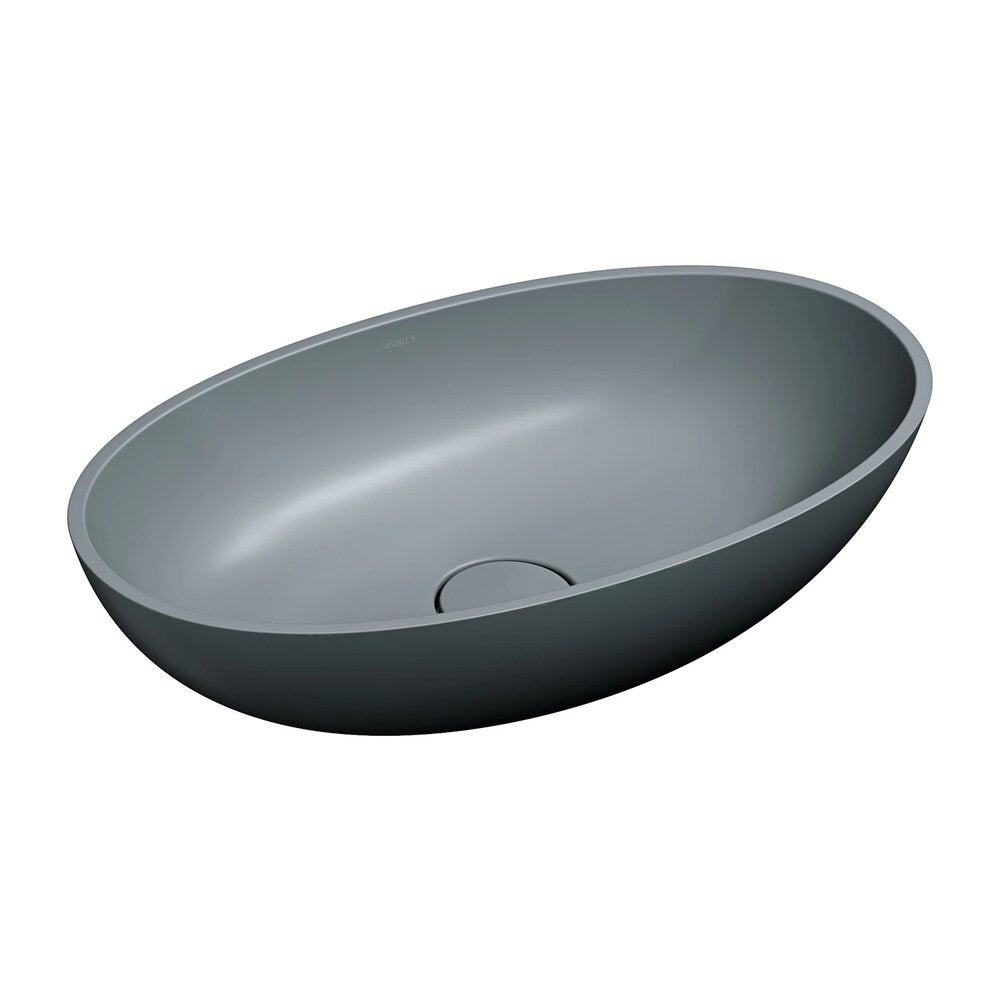 Мивка за плот Omnires Shell M+ матово сиво 60 cm