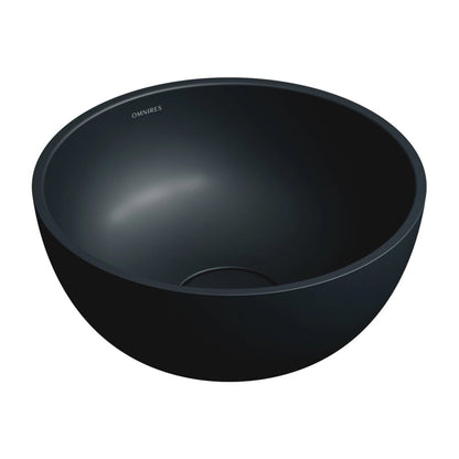 Мивка за плот Omnires Shell M+ матово черно 35 cm
