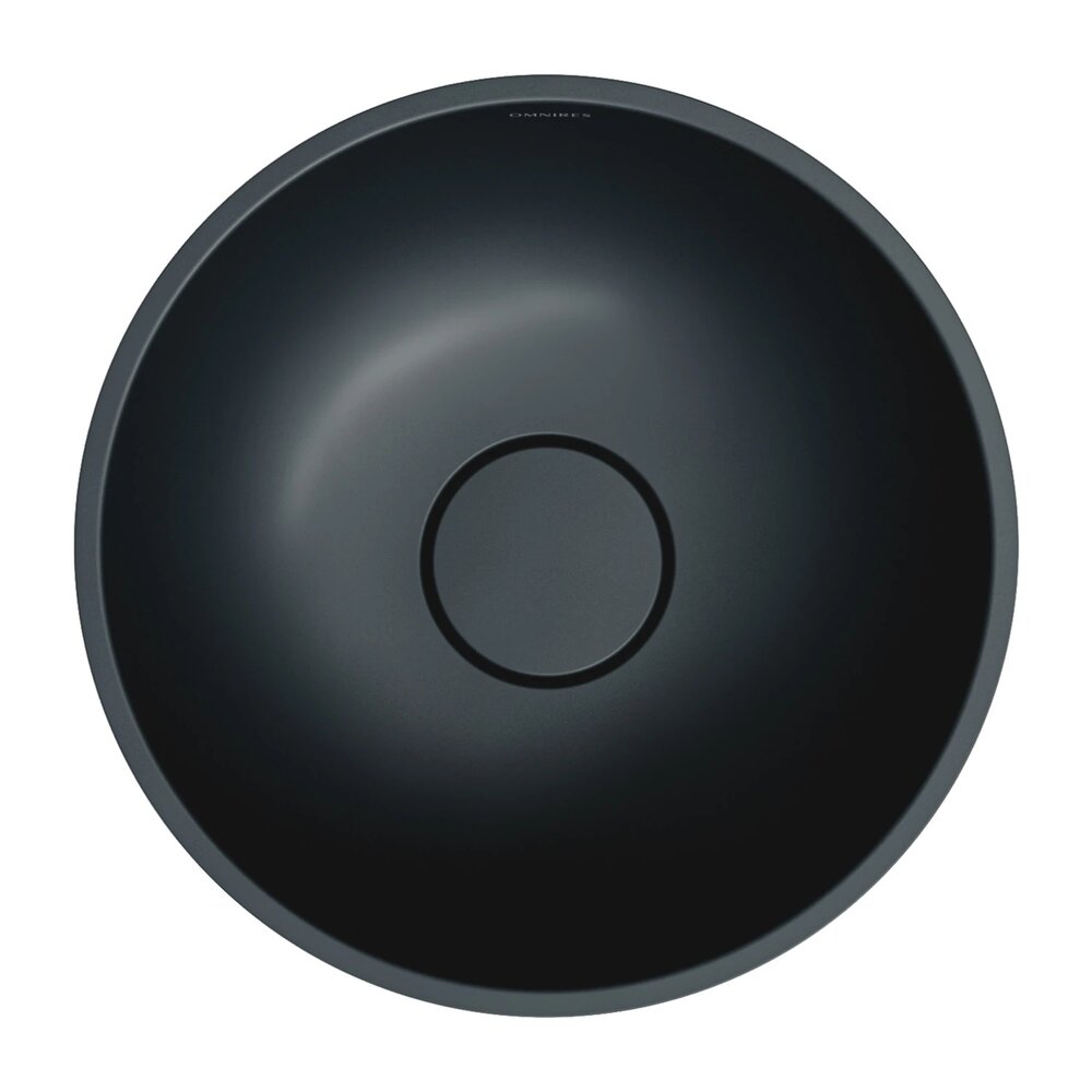 Мивка за плот Omnires Shell M+ матово черно 35 cm