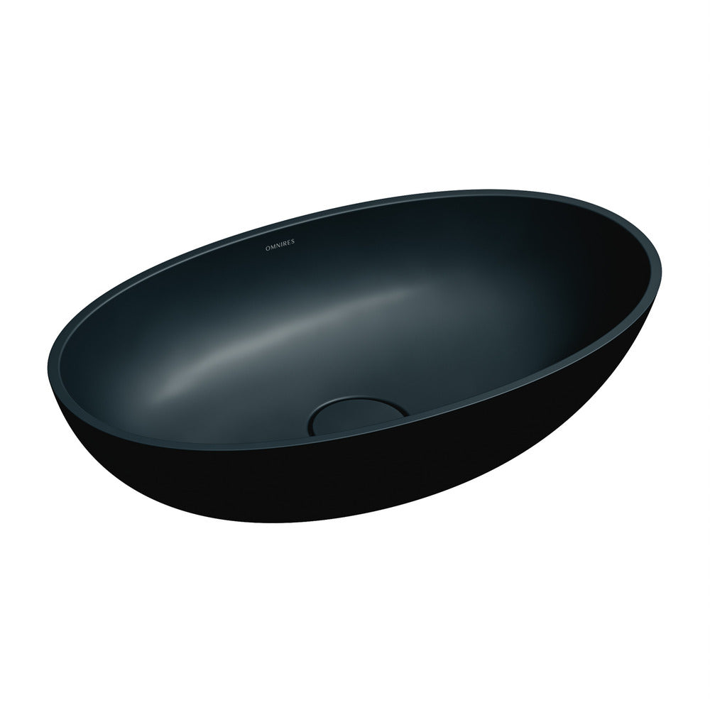 Лавоар за плот Omnires Shell M+ черен 60 x 35 см