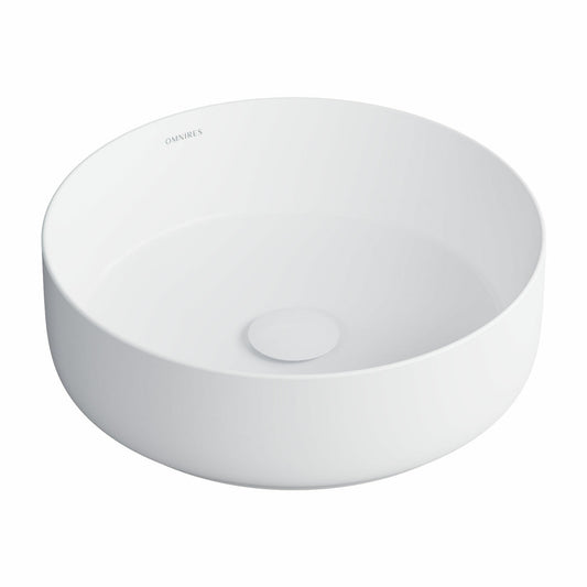 Countertop Sink Omnires Tulsa Matte White 36 cm