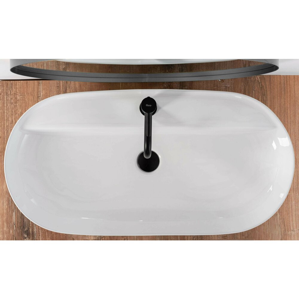 Rea Aura 81 cm White Countertop Sink