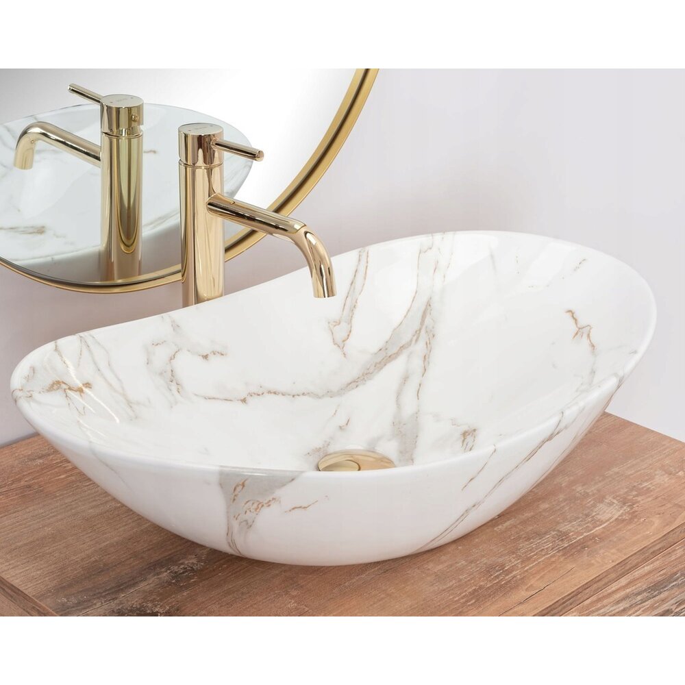 Rea Royal Aiax Marble Style Countertop Sink 60 cm