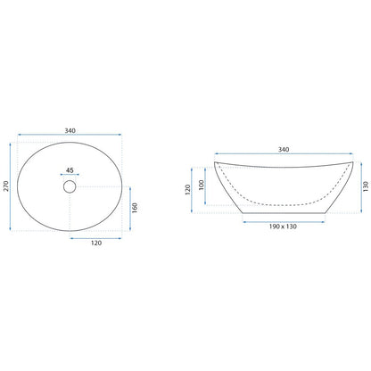 Rea Sofia Mini 34 cm Countertop Sink