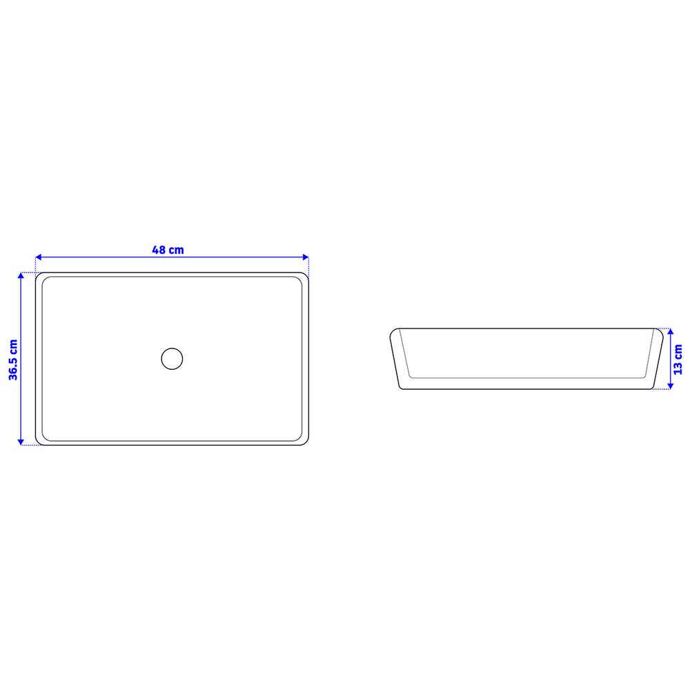 Rea Anita N 48 cm Countertop Sink