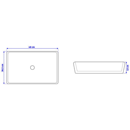 Rea Anita N 48 cm Countertop Sink