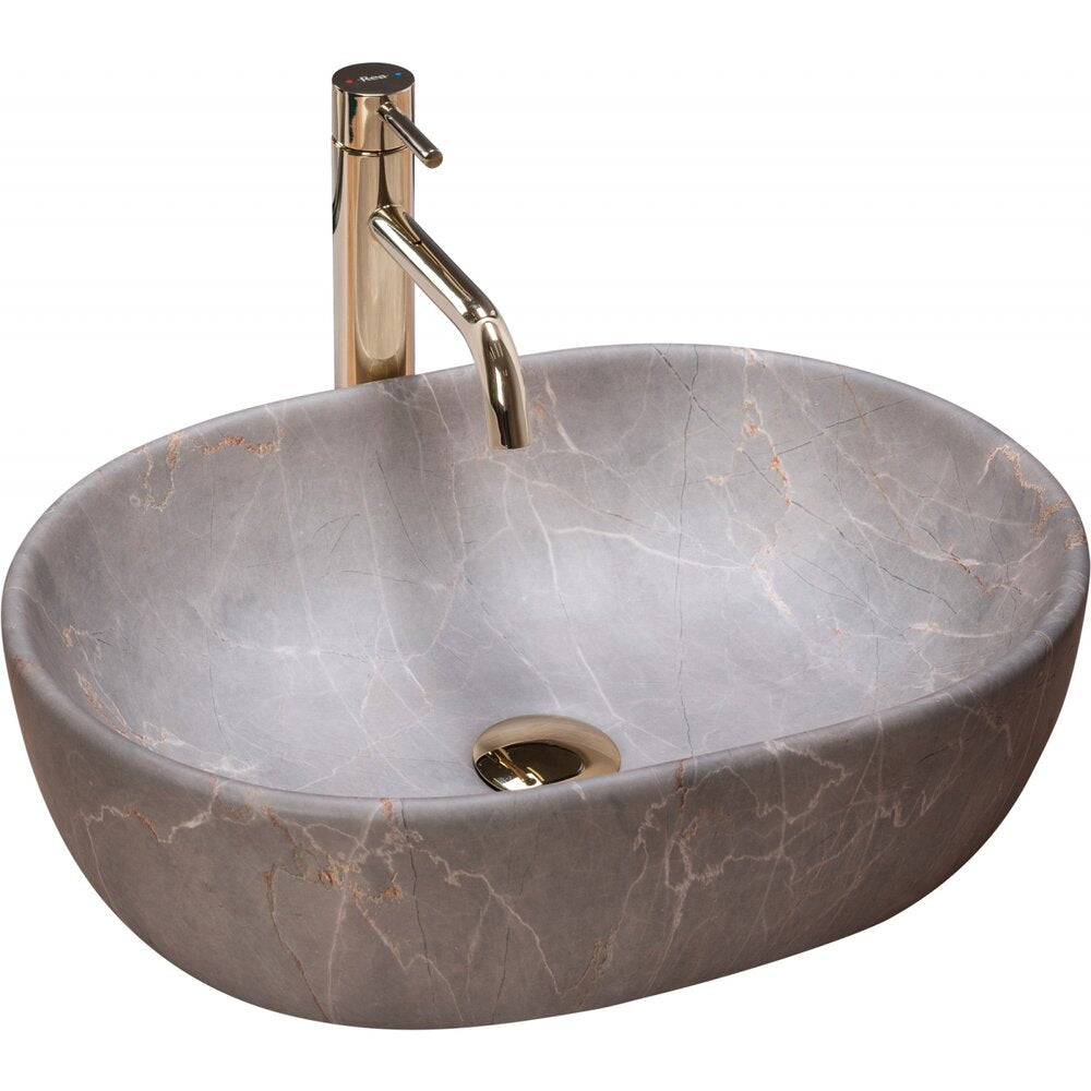 Rea Lara Beige Countertop Sink 48.5 cm