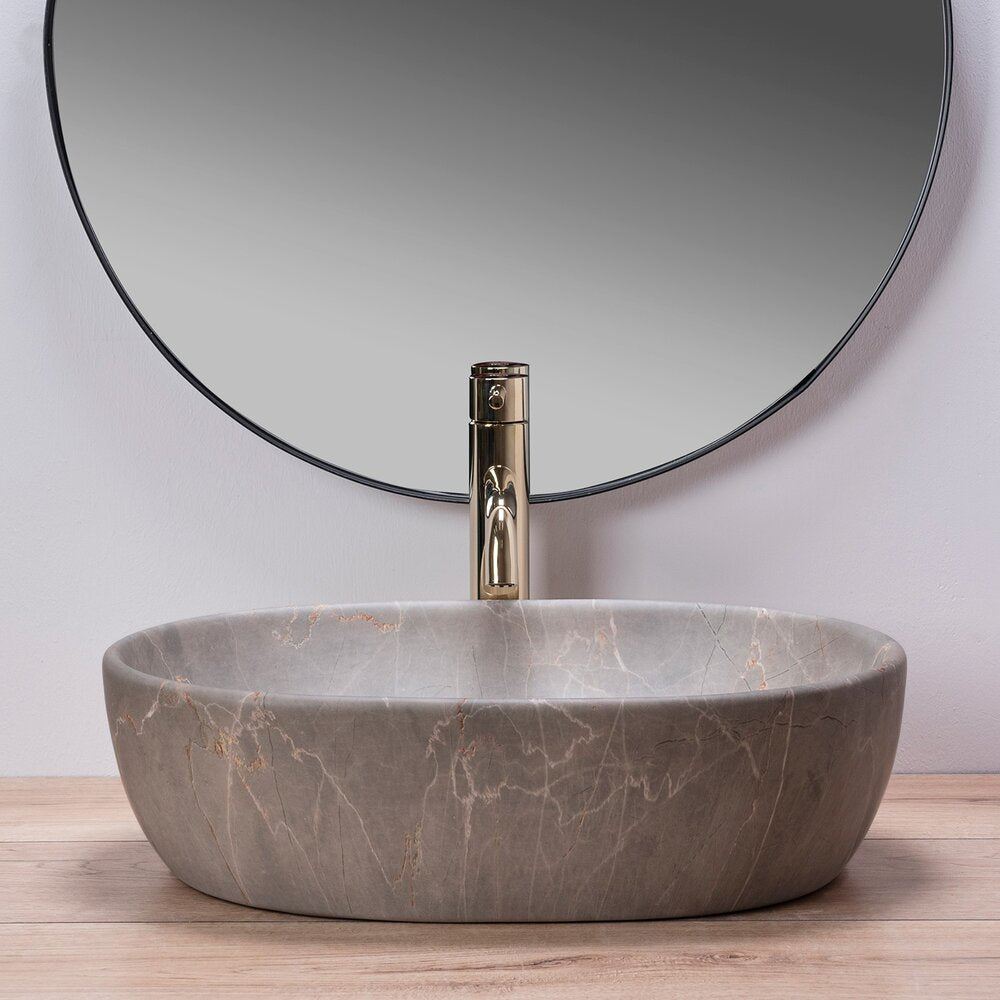 Rea Lara Beige Countertop Sink 48.5 cm