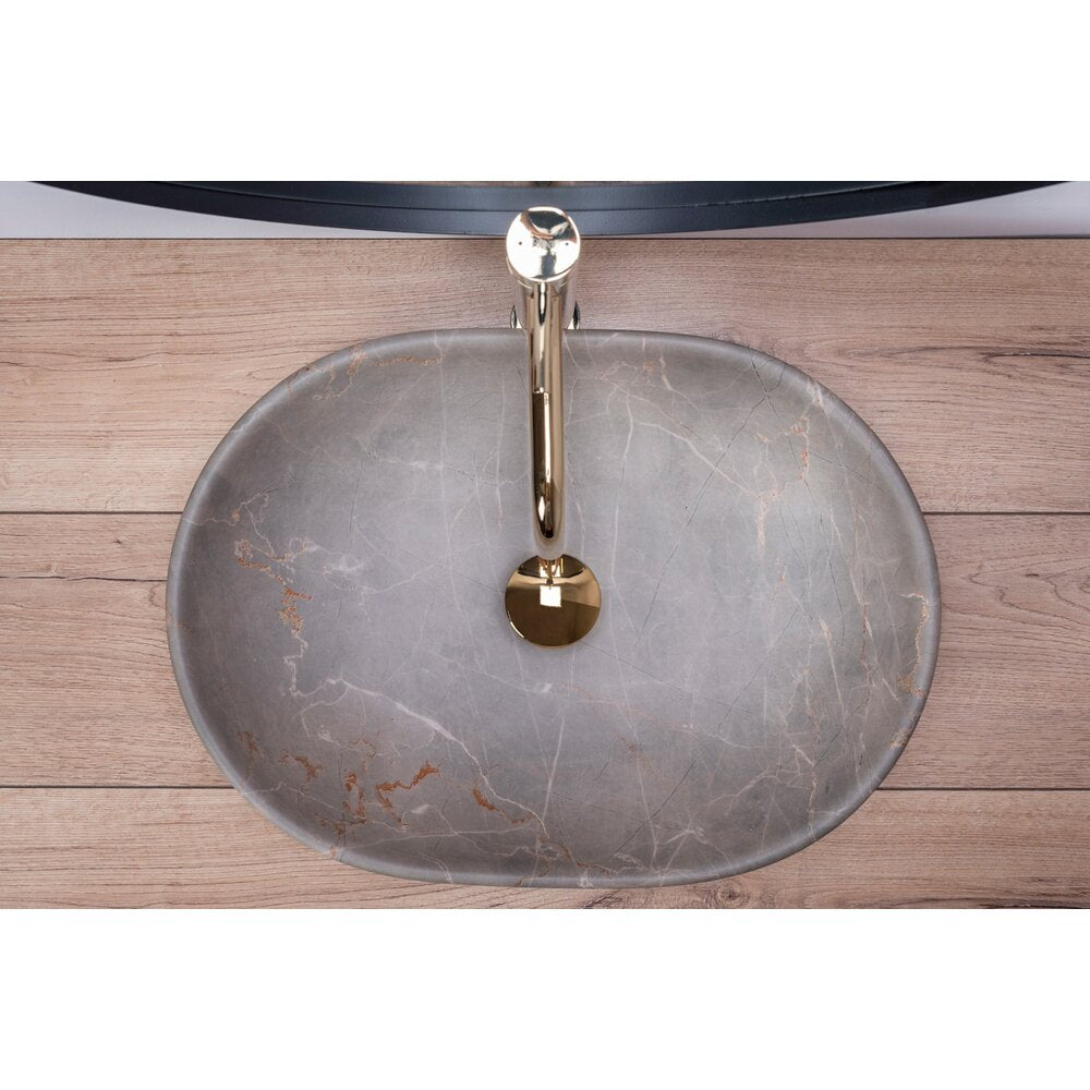 Rea Lara Beige Countertop Sink 48.5 cm
