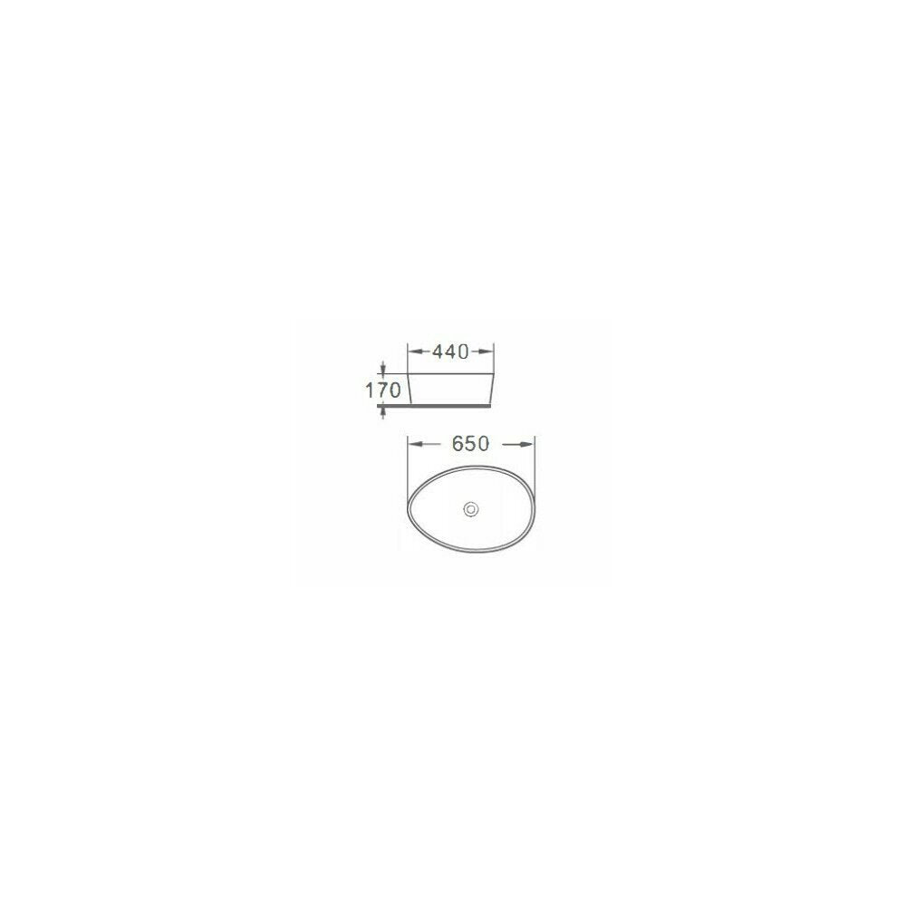 Countertop Sink Rune Odin 65 cm