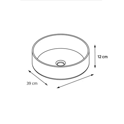 Countertop Sink Rune Tyr 39.4 cm