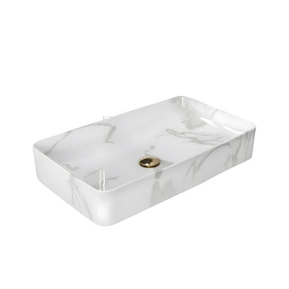 Countertop Sink Marble Style Rune Skadi 61 cm