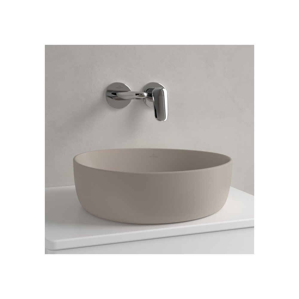 Мивка за плот Villeroy&Boch Antao TitanCeram Almond CeramicPlus 40x40 cm