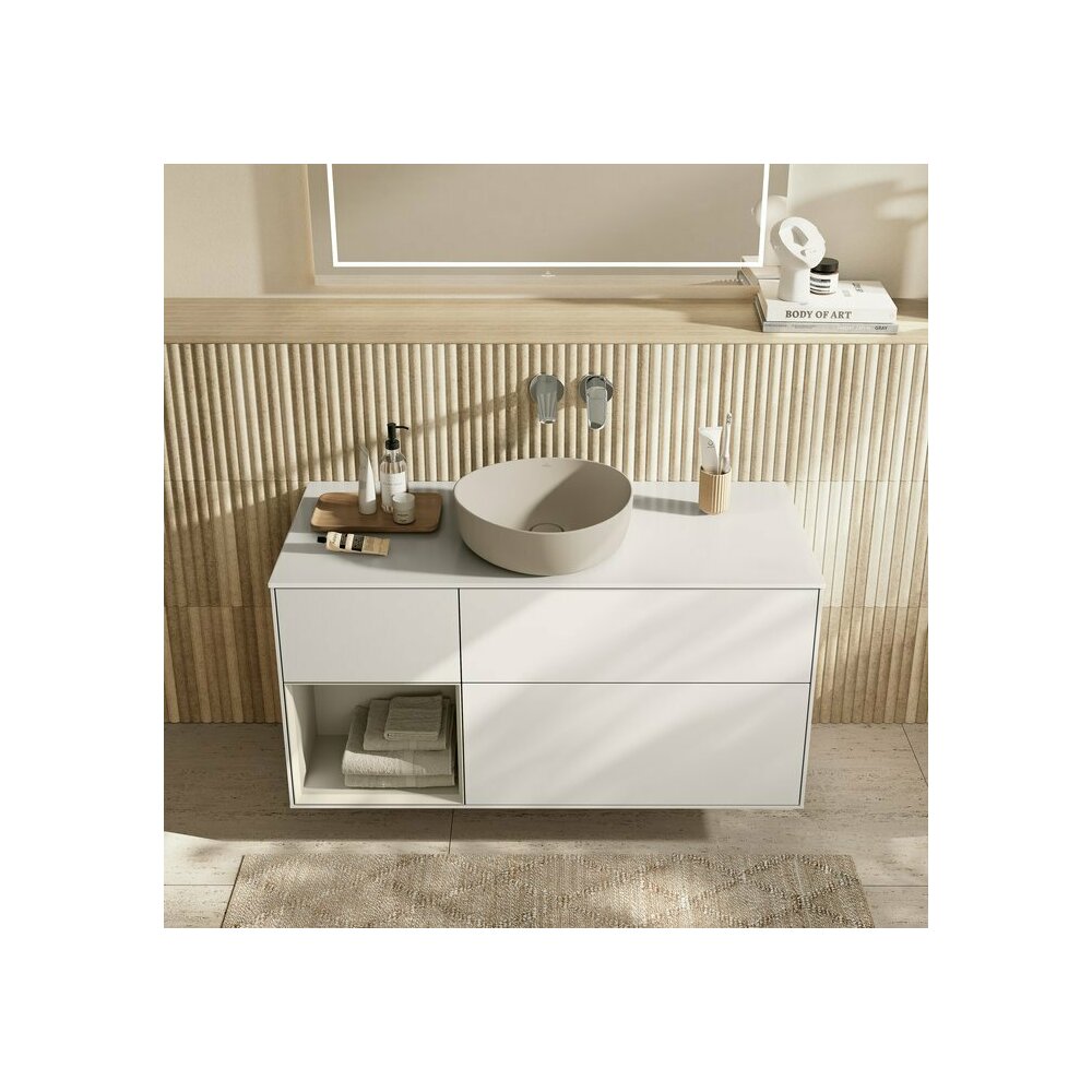 Мивка за плот Villeroy&Boch Antao TitanCeram Almond CeramicPlus 40x40 cm