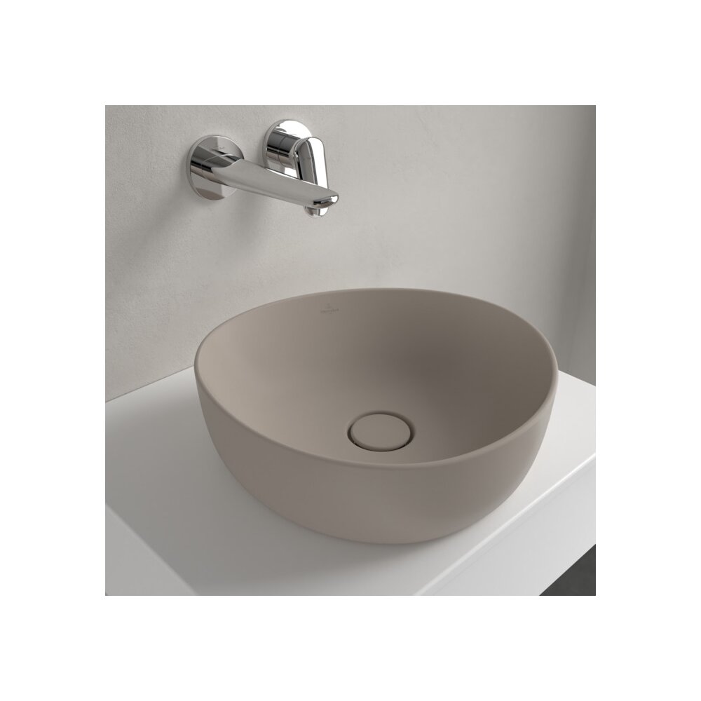 Мивка за плот Villeroy&Boch Antao TitanCeram Almond CeramicPlus 40x40 cm