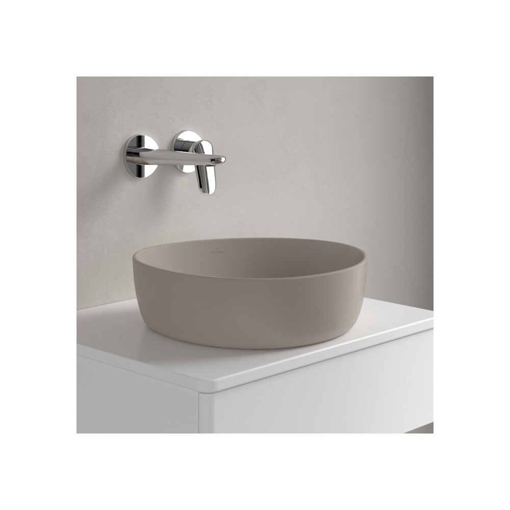 Мивка за плот Villeroy&Boch Antao TitanCeram Almond CeramicPlus 40x40 cm