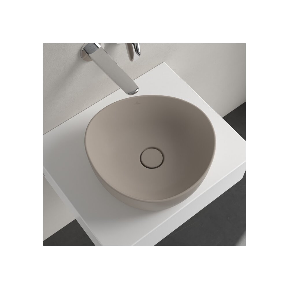 Мивка за плот Villeroy&Boch Antao TitanCeram Almond CeramicPlus 40x40 cm