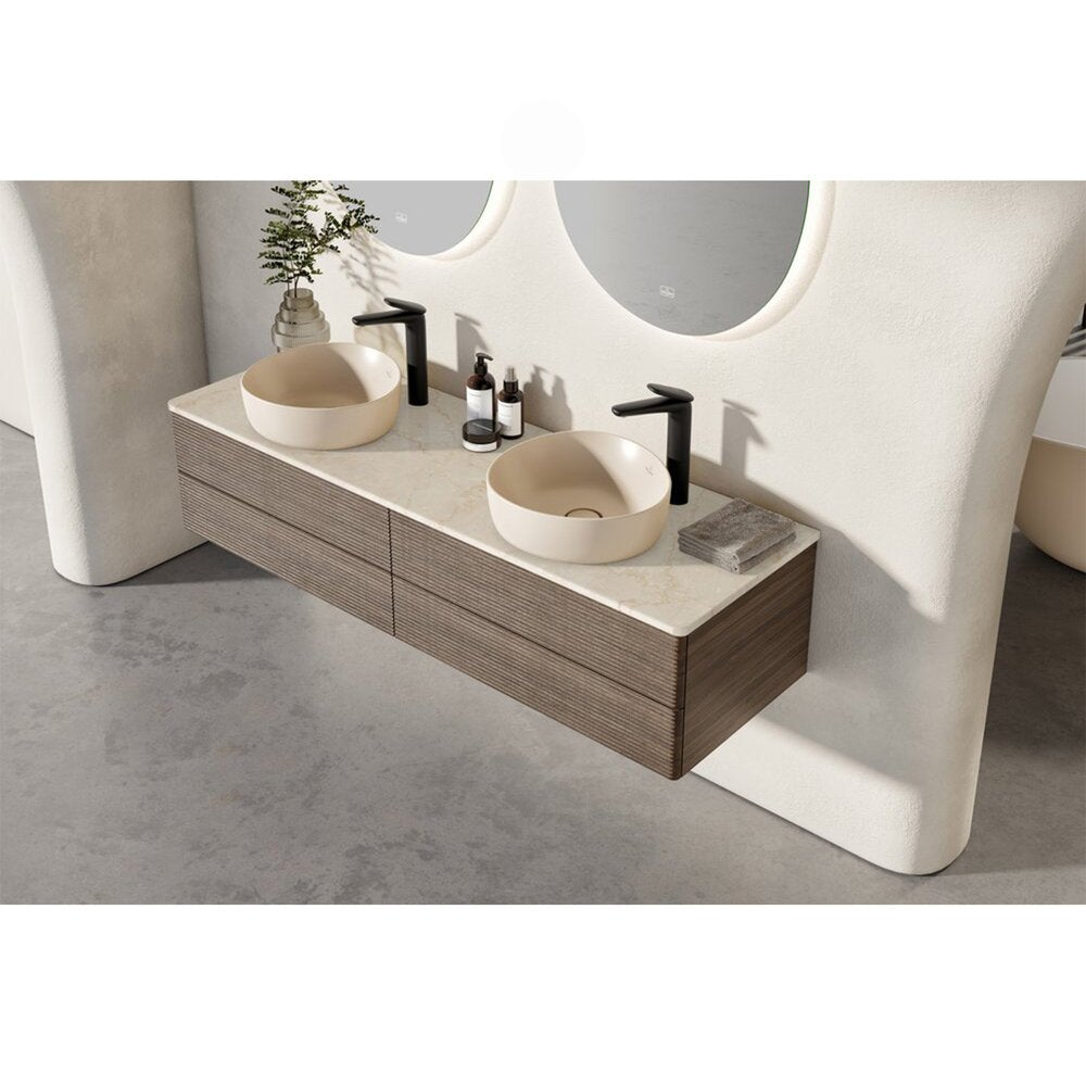 Мивка за плот Villeroy&Boch Antao TitanCeram Almond CeramicPlus 40x40 cm